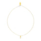 Initial gold necklace