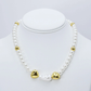 Pearl heart beat necklace