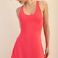Tennis Romper Dress Flamingo Pink