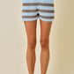 Darla Blue and Brown Set Shorts