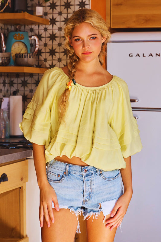 Brooke yellow top