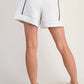 Poly Modal Piping Shorts grey