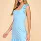 Tatum Cross Back Dress Blue