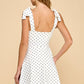 Trinity Polka Dot Dress White