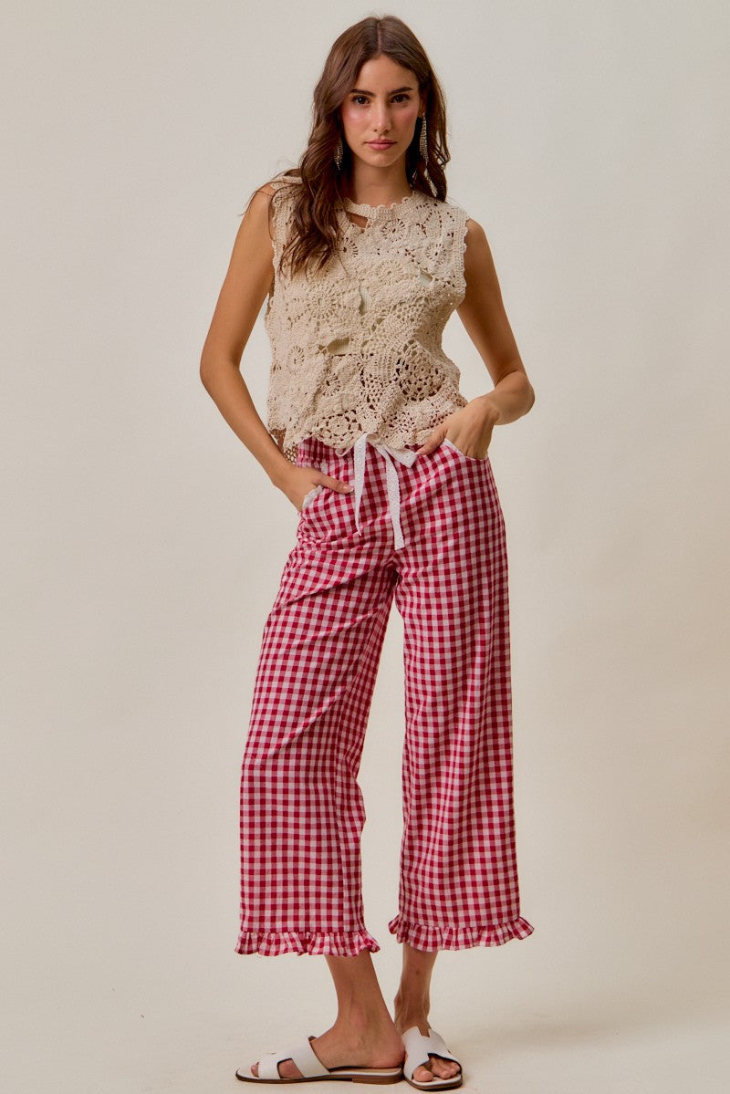 Sarah Gingham Pants