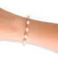 Bri Pearl Bracelet in Gold Extended 7.25 Inch