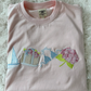Pale Pink Old Harbor Garden Embroider Tee