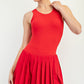 Butter Pleated Active Dress Red