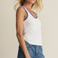 Sirena Colorblocked Rib Tank White