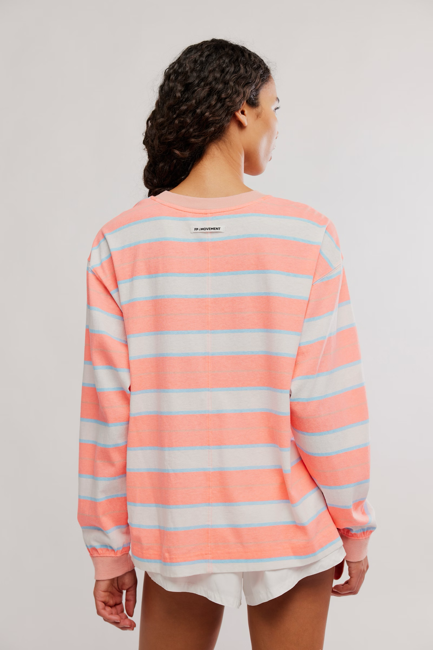 PRINTED HUSTLE LAYER / NEON CORAL COMBO