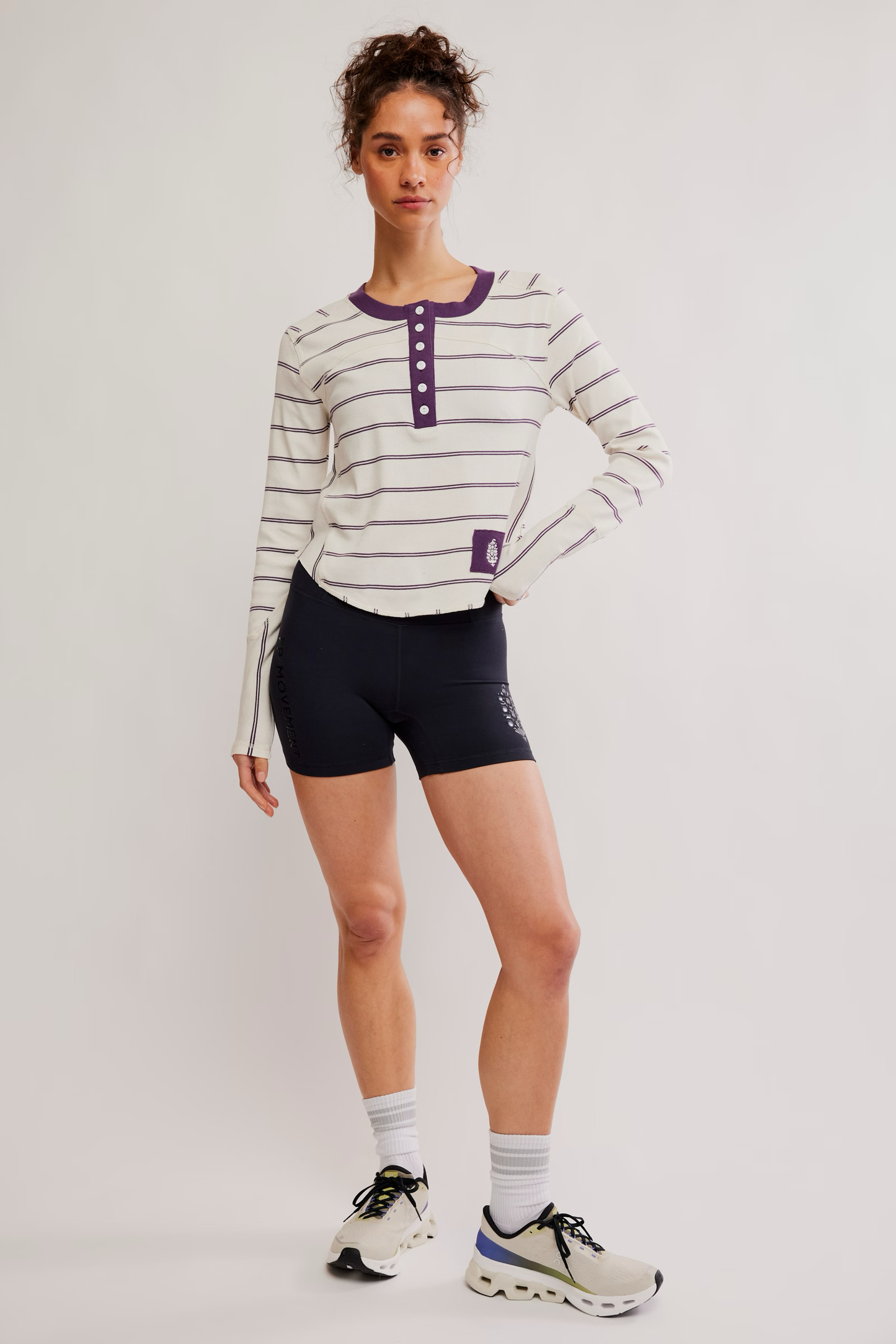 COOL DOWN CREW STRIPE / IVORY COMBO