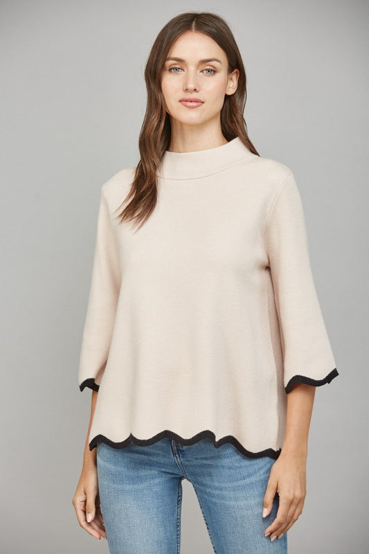 Faith Scalloped Top