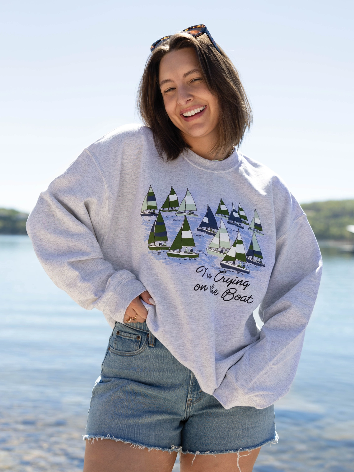 No Crying On the Boat Sweatshirt X Jo Johnson Overby