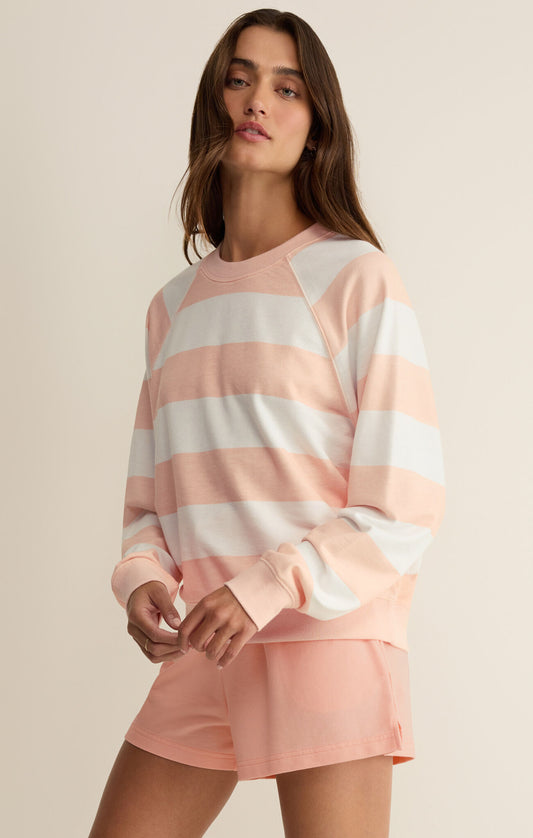 Z SUPPLY SALDANA STRIPE SWEATSHIRT