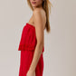Sky Red Romper