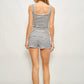 Olin Striped Starfish Beaded Shorts