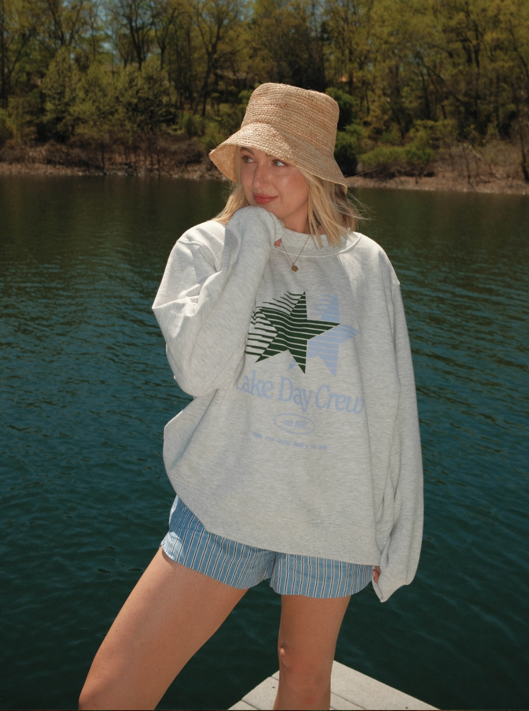 Lake Day Mockneck X Jo Johnson Overby