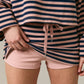 Lydia Blush Striped Set Skort