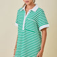 Dolly Striped Rugby Sweatshirt Dress