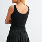 Flounce & Flow Romper Black