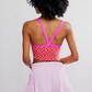 FP MOVEMENT ALL CLEAR CAMI JACQUARD / FUCHSIA FLIRT GEO CO