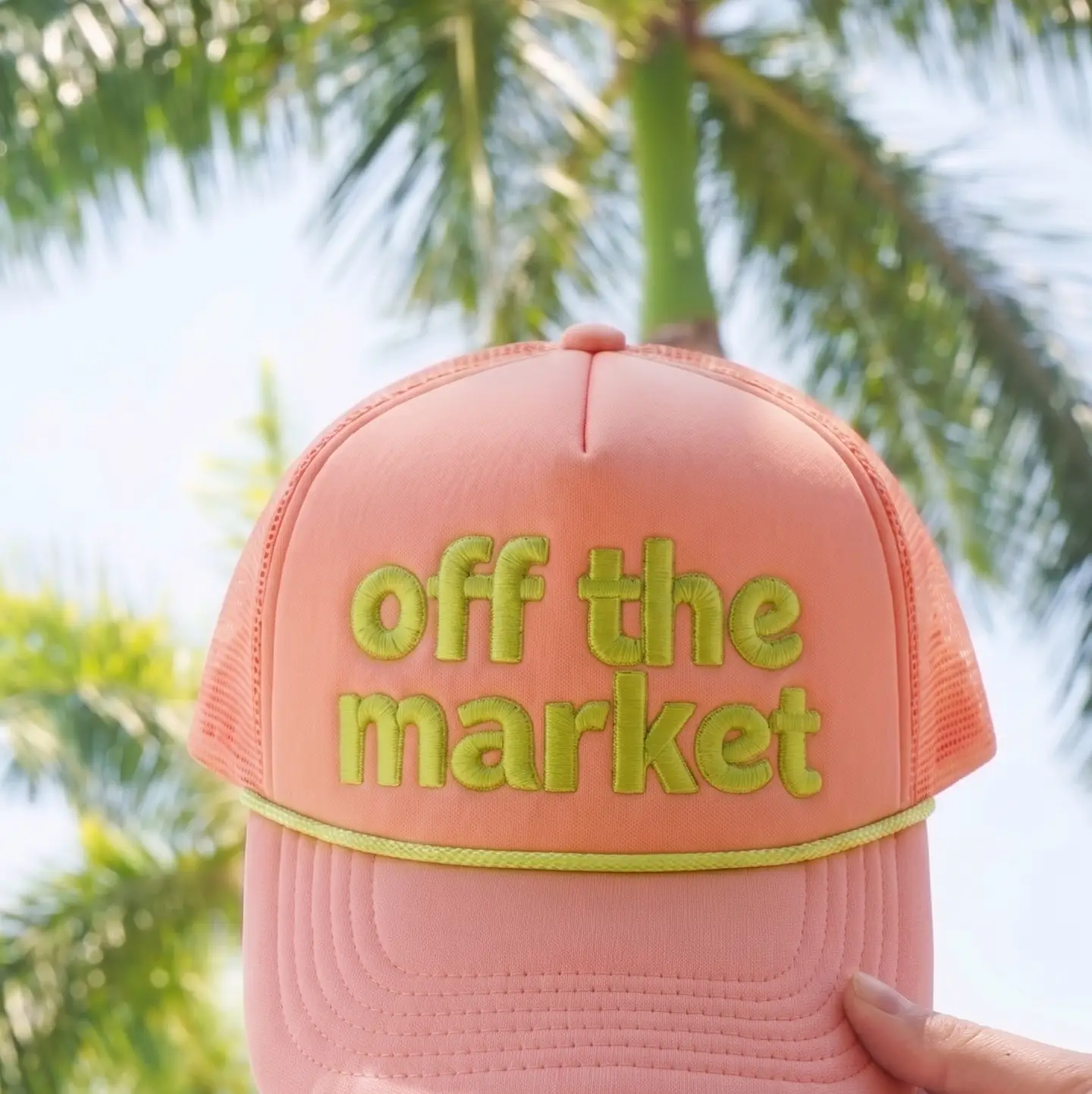 Off the Market - Peach Foam Trucker Hat