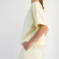 Modal Piping V Neck Top Lemon