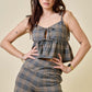 Dina Plaid Top