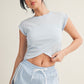 Kinsley Blue Crossover Top