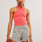 Free People Movement GO TO HIGH NECK CAMI / ELECTRIC SUNSET