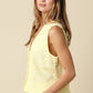Camille Front-button Vest Top