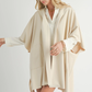 Lisha belted poncho