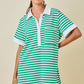 Dolly Striped Rugby Sweatshirt Dress