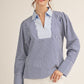 Jody Blue Collared Top