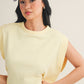 Kaia Yellow Open Back Top
