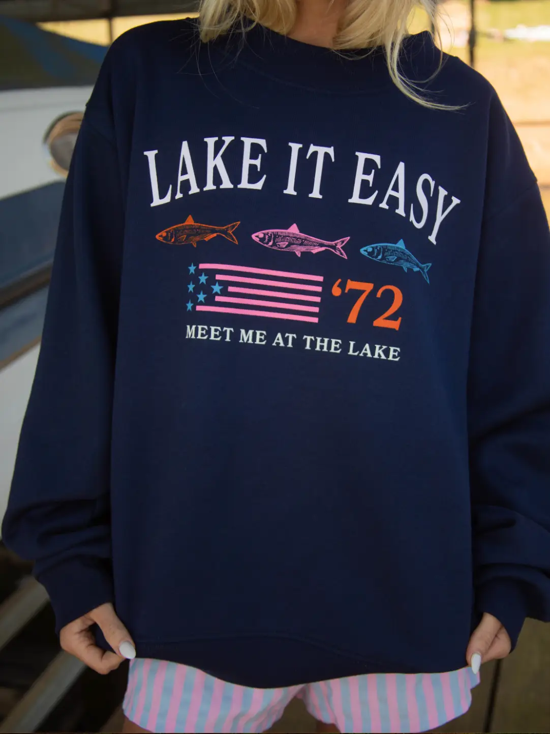 Lake It Easy Mockneck