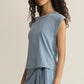 Z SUPPLY Camino Jersey Denim Top