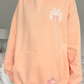 Sherbet Orange Tropical Palms Hoodie