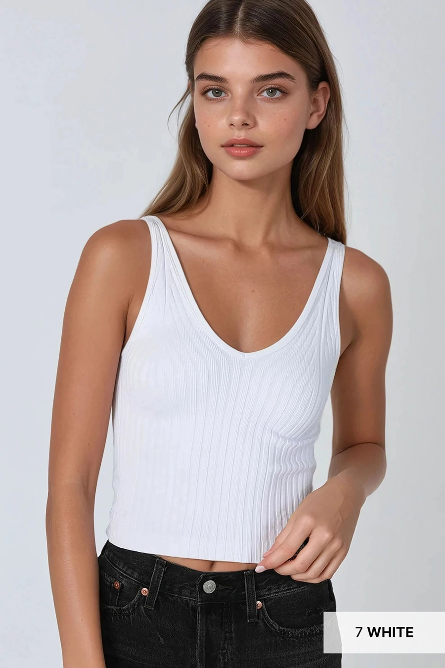 Wide Ribbed Tank Top MULTIPLE COLORS