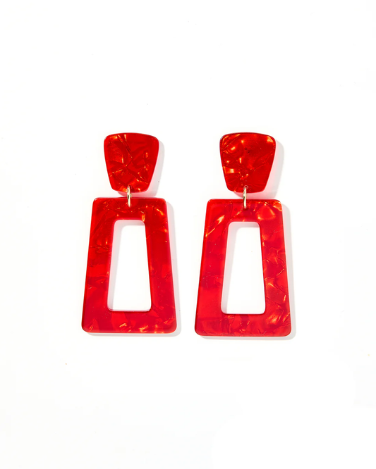 Kennedy Red Earrings