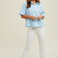 Wendy Sky Linen Top