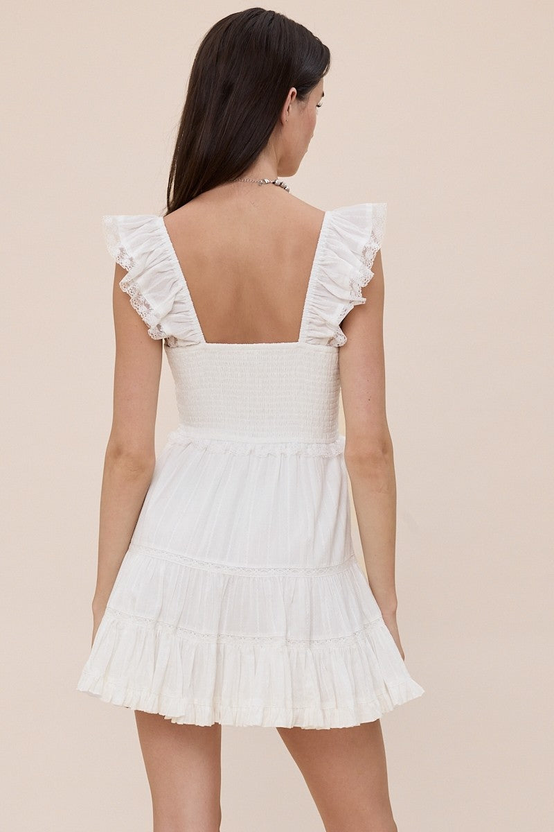 Summer Ruffle Sleeve Dress