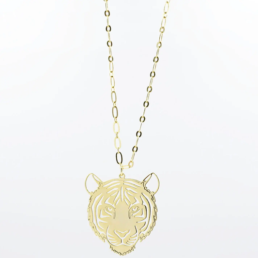 Tiger Necklace Gold