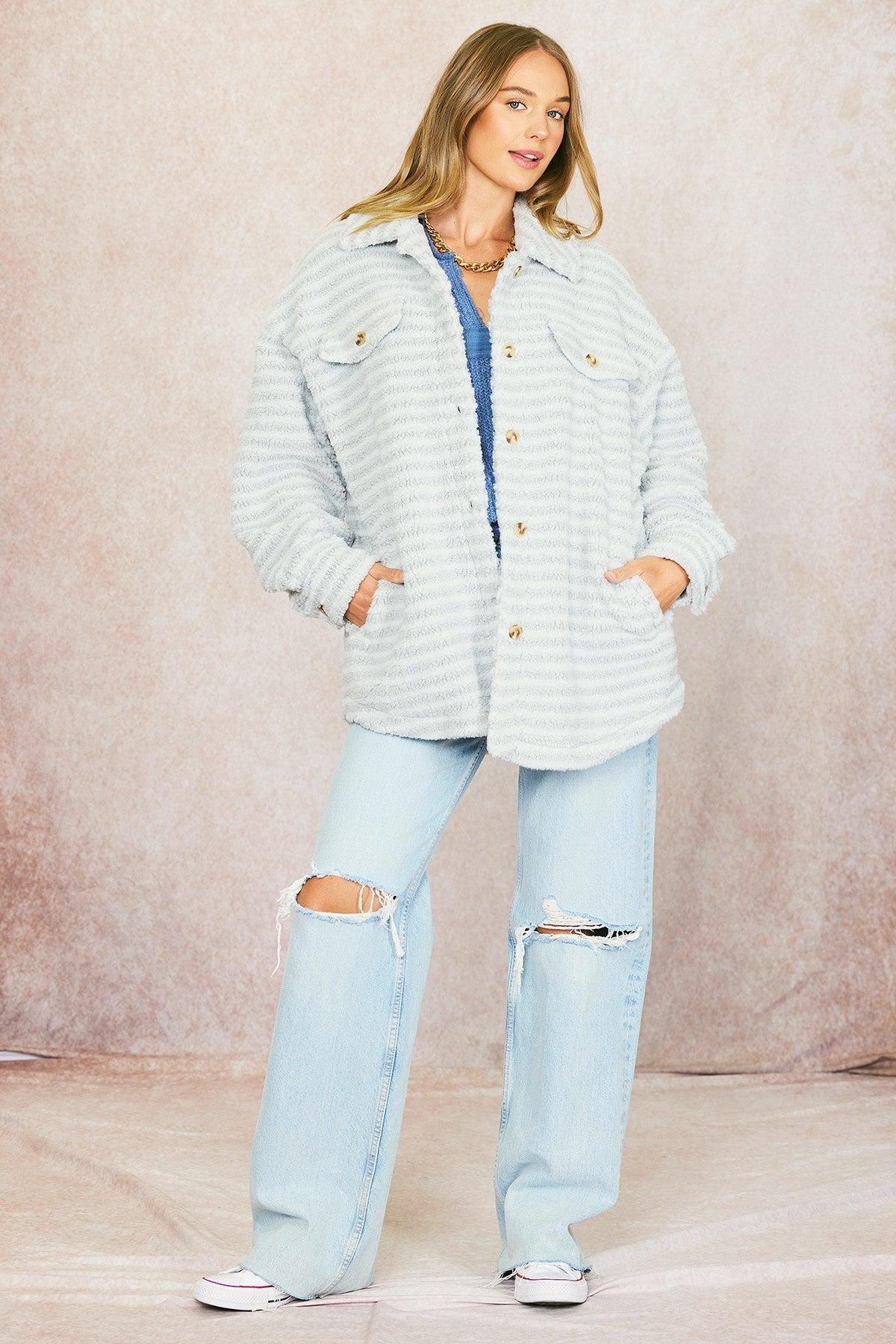 Iris blue jacket