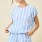 Daphne Blue Striped Set