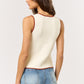 Lara white and brown top