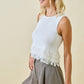 Deb Fringe Top Ivory