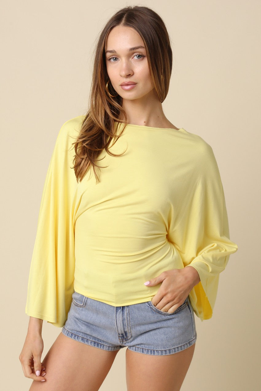 Allyson Back-tie Dolman Sleeve Top