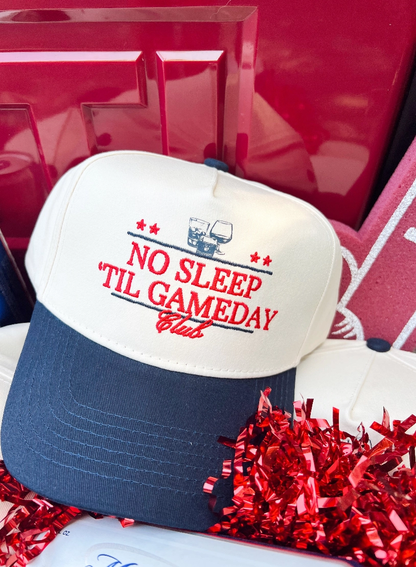 No Sleep Til' Gameday Vintage Trucker Hat