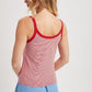 Willa Striped Tank Top Red